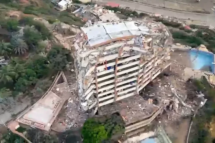 The destruction left by the earthquake in Venezuela