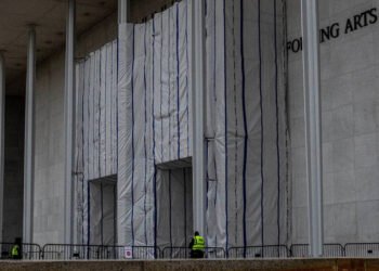‘A Literal Coverup’: What Is the Kennedy Center Hiding Behind Those Tarps?
