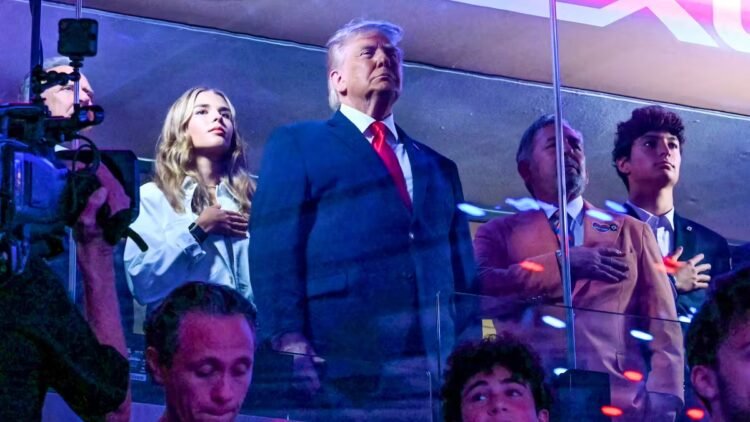 Donald Trump misses the start of the USA World Cup in Los Angeles