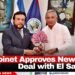 Cabinet Approves New Trade Deal with El Salvador