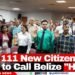 111 New Citizens Get to Call Belize “Home”
