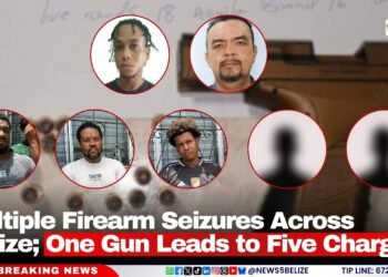Multiple Firearm Seizures Across Belize; One Gun Leads to Five Charges