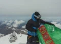 An Ashgabat resident climbed Mount Elbrus via the southern route