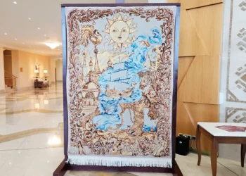 Turkmen artisans created a carpet based on Pushkin’s fairy tales