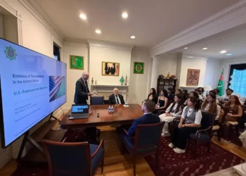 The Ambassador of Turkmenistan to the United States met with participants of the FLEX student exchange program