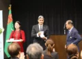 The former chairman of the Japanese-Turkmen Parliamentary Friendship League was awarded a medal of Turkmenistan