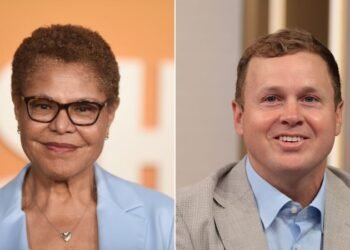 Spencer Pratt waits for results as Los Angeles Mayor Karen Bass advances to runoff