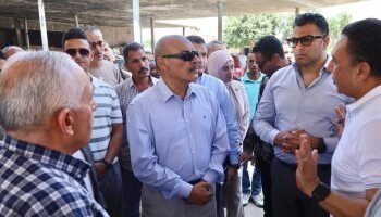 The Governor of Suez inspects the eastern Delta position in preparation for its development