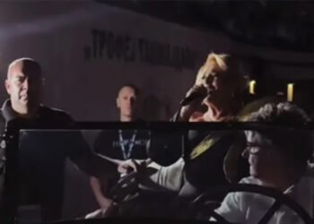 Ćana created a spectacle at Tašmajdan