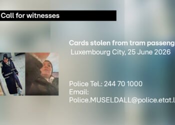 Call for witnesses: Police release photo of suspect in tram theft investigation