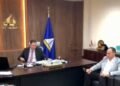 The Governor of Damietta congratulates the top students in preparatory school by phone.. and Jana Muhammad wins first place