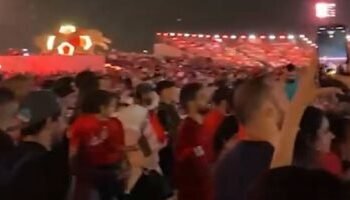 Fans flocked to the monorail to reach the van zone to encourage the Pharaohs.. Video