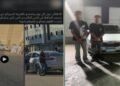 A student was arrested for parading in a car, endangering the lives of citizens.. Video