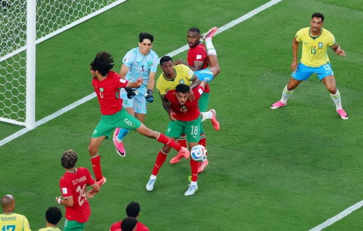 Brazil and Morocco clashed in the first half, disappointed in the second and played to a draw