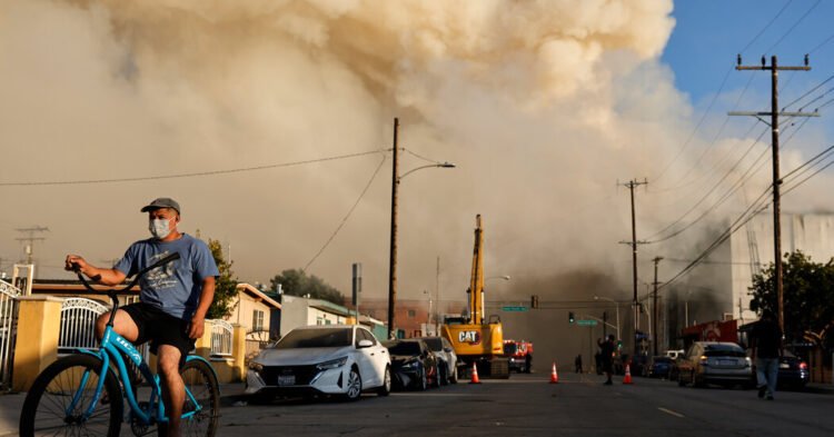 Boyle Heights Warehouse Fire Spreads Smoke Across Los Angeles