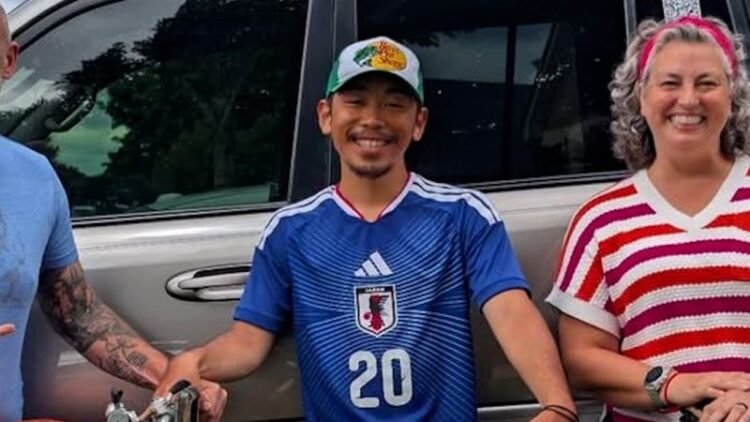 Fan bikes 1,200 miles to watch Japan play World Cup game