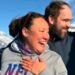 Romantic proposal at sea