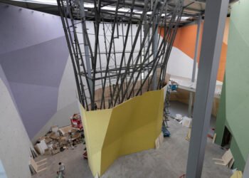 Climbing hall: Soon you’ll be heading up high