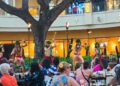 Sumptuous buffet and lively hula