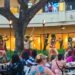 Sumptuous buffet and lively hula