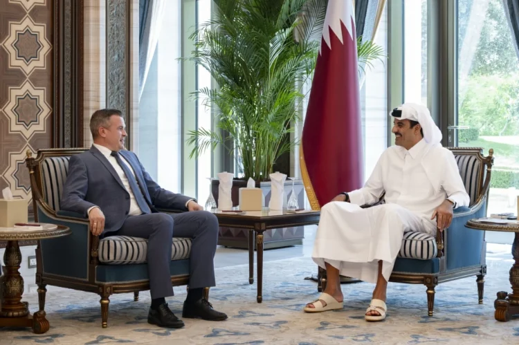 His Highness receives the head of the Anti-Doping Agency