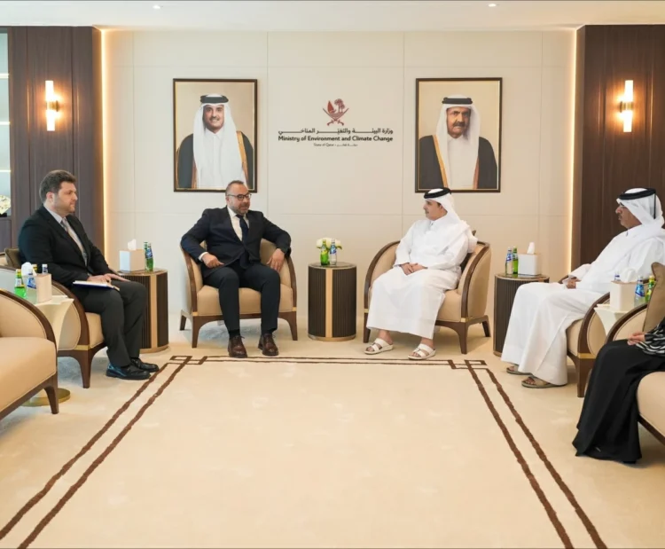 The Minister of Environment receives the Head of the United Nations Migration Mission in the State of Qatar