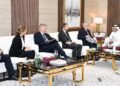 Qatar Chamber President discusses trade cooperation with a Finnish delegation