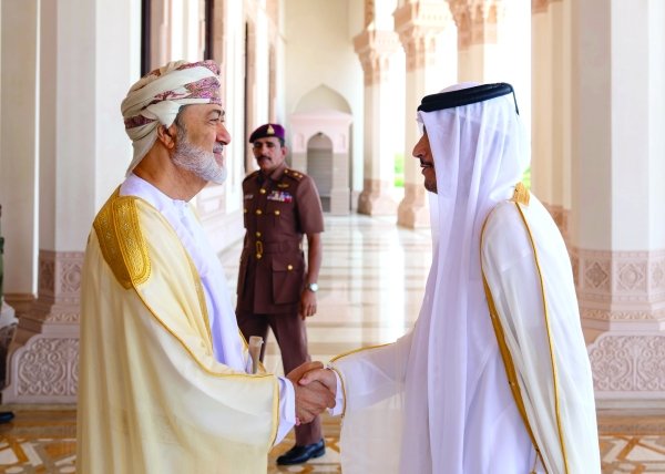 HM receives Qatar Prime Minister, Foreign Minister