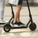 A child without a helmet and brakes on an electric scooter collided with a car