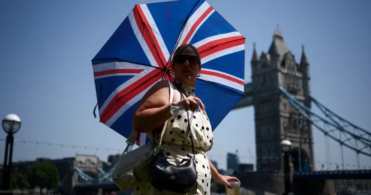 The British set a heat record for the second day in a row