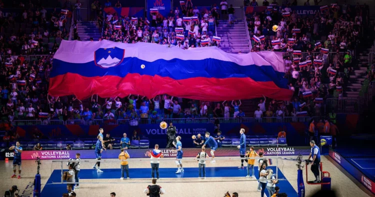 The Slovenians trailed twice, but blew away the Bulgarians in the fifth set