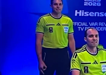 Shaun Evans gesture: Australian referee accused of ‘white power’ hand signal during Germany’s 7-1 win over Curacao