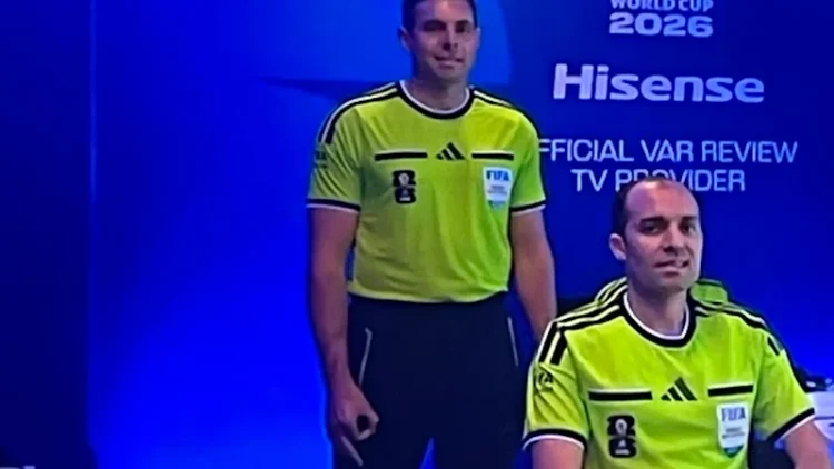 Shaun Evans gesture: Australian referee accused of ‘white power’ hand signal during Germany’s 7-1 win over Curacao
