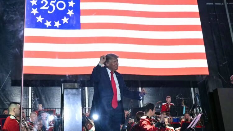 250 years of the USA: Donald Trump praises himself