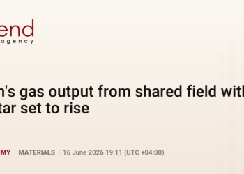 PremiumIran's gas output from shared field with Qatar set to rise
                
                    16 June 19:11 (UTC+04)
                    Economy