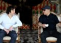 How was the Prime Minister of Georgia greeted on the shores of Issyk-Kul? Video