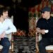 How was the Prime Minister of Georgia greeted on the shores of Issyk-Kul? Video