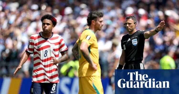 Socceroos aggrieved by referee’s ‘stinker’ in World Cup defeat to USA | World Cup 2026
