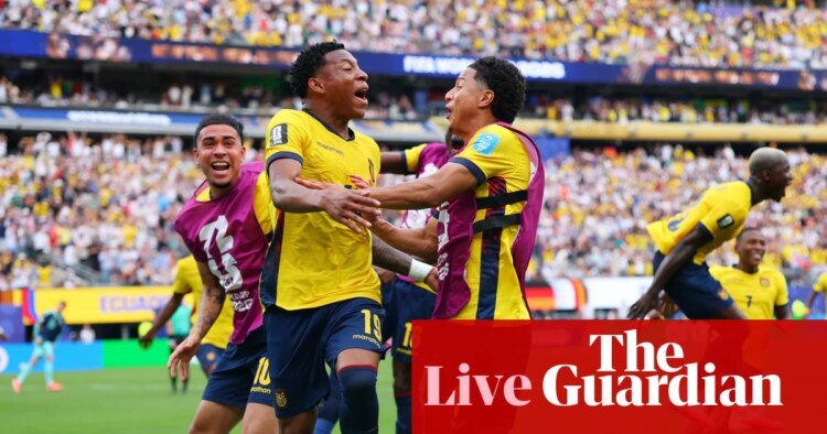 Ecuador 2-1 Germany: World Cup 2026 – as it happened | World Cup 2026