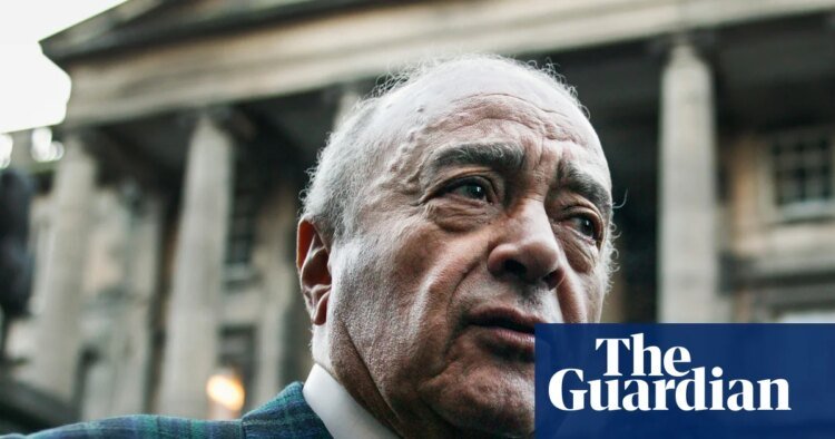 Survivors of abuse by Mohamed Al Fayed call for trafficking investigation | Harrods
