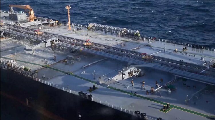 The US intercepted the sanctioned Iranian tanker Davina in the Indian Ocean