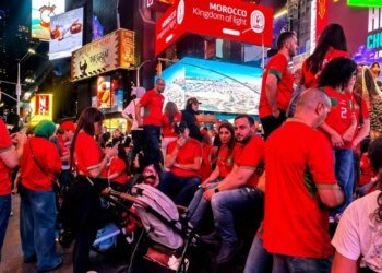 World Cup 2026: Times Square is adorned with red and green before the Morocco-Brazil clash
