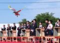 Crested ibises released into wild in quake-hit Ishikawa
