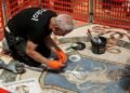 What did you do with the testers? Italians are in awe of the restoration of the famous mosaic