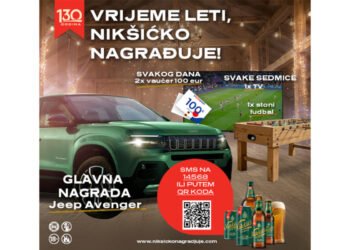 Time flies, Nikšićko rewards – your chance with Jeep Avenger