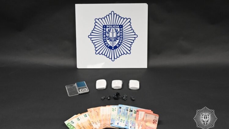 Drug seizures in Andorra drop to 4.2 kilos and arrests to 189 during 2025