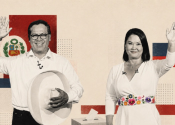 Fujimori emerges as the winner of the second round in Peru with 50% of the official count, but survey projections warn of a technical tie