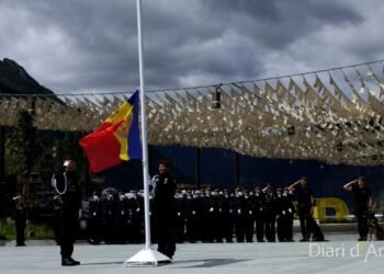 The police are celebrating 95 years with a day of tribute to service and commitment to Andorra