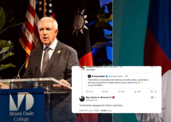 Strong criticism of Gustavo Petro for using Nazi salute on his social networks: ‘disgusting’ says Carlos Giménez, US congressman