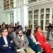Leonel talks with students in Madrid about global challenges